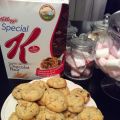 Cookies aux special k feuilles de chocolat noir