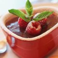 Crème de chocolat aux framboises