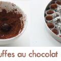 Truffes au chocolat noir