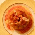 Pommes-Pralines roses au four