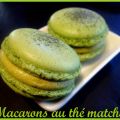 Macarons au thé matcha (meringue italienne)