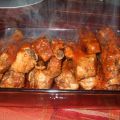 Côtes levées de porc, sauce barbecue
