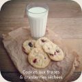 Cookies aux fraises & cranberries séchées