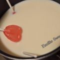 Crème aux sucettes à la fraise de Les Bonbecs