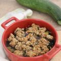Crumble courgette-quinoa au thym