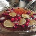 Punch canneberge et framboise