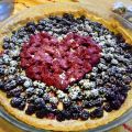 Tarte à la mûre - framboise sur une crème[...]