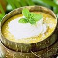 Mousse à la banane et à la noix de coco