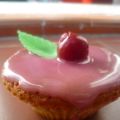 Cupcakes aux spéculos, glaçage à la cerise