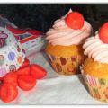 Cupcake fraise Tagada