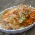 Salade de soja et crevettes