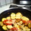 Tomates et courgettes au fromage