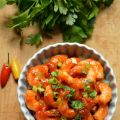 Crevettes sauce piquante
