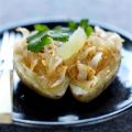 Pommes de terre et compotée d'oignons
