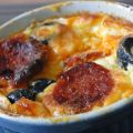 Clafoutis chorizo et olives noires