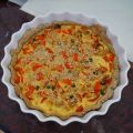 Quiche poivrons rouges-thon-câpres