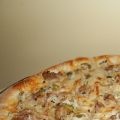 Pizza à la saucisse et olives vertes, Recette[...]