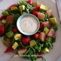 Salade sucrée-salée aux fraises