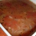 * Soupe riz et tomates *