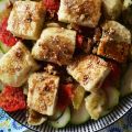 Halloumi grillé et salade de figues