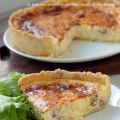 Tarte au gruyère, noix et miel