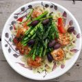 Pâtes aux crevettes, aux tomates fraîches et[...]