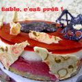Entremets Chocolat blanc-Framboise