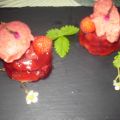 Aspic de fraises à l'infusion fraise & menthe[...]