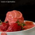 Sorbet de fraises (avec ou sans companion).