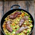 One pan couscous , plat complet de mouton aux[...]