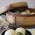 Bao au matcha et chocolat blanc