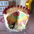 Gâteau damier de princesse (citron, vanille,[...]