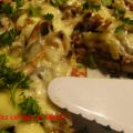 Pizza au boeuf braisé, oignons et champignons[...]