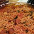 CASSEROLE DE RIZ ET MERGUEZ