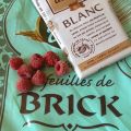 Brick sucrée Framboise/ Chocolat blanc