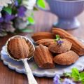 Madeleines au chocolat noir
