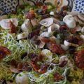 Salade genre lunch box avec pleins de bonnes[...]