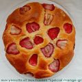 Gâteau aux yaourts 0% et aux fraises 