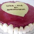 Bavarois cassis, pommes au Pommeau et panna[...]