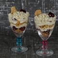 Verrines cerises façon crumble