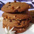 Les cookies à la pâte de noix et chocolat