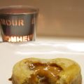 Moelleux de pomme épicée et cœur coulant caramel