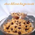 CRUMBLE AUX FRUITS ET AU CHOCOLAT