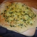 Pizza ail et mozzarella