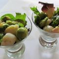 Verrines de litchis et d’avocat