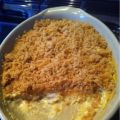 Crumble de cabillaud au lait de coco et au curry
