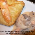Carrés feuilletés aux crevettes et au saumon[...]