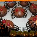 Cupcakes araignée choco/nutella