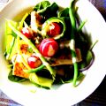 

Salade de concombre, tofu, épinards....  


