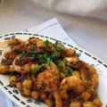 Crevettes piquantes aux pois chiches